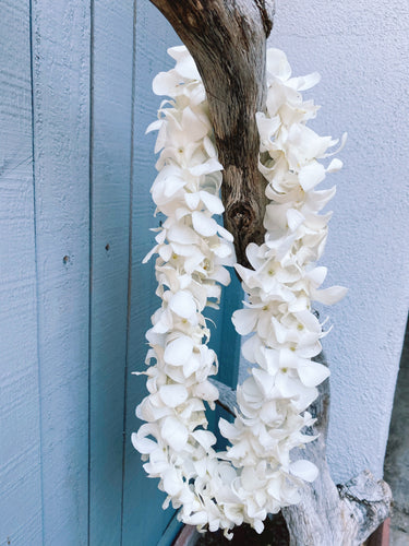 double strand white orchid lei