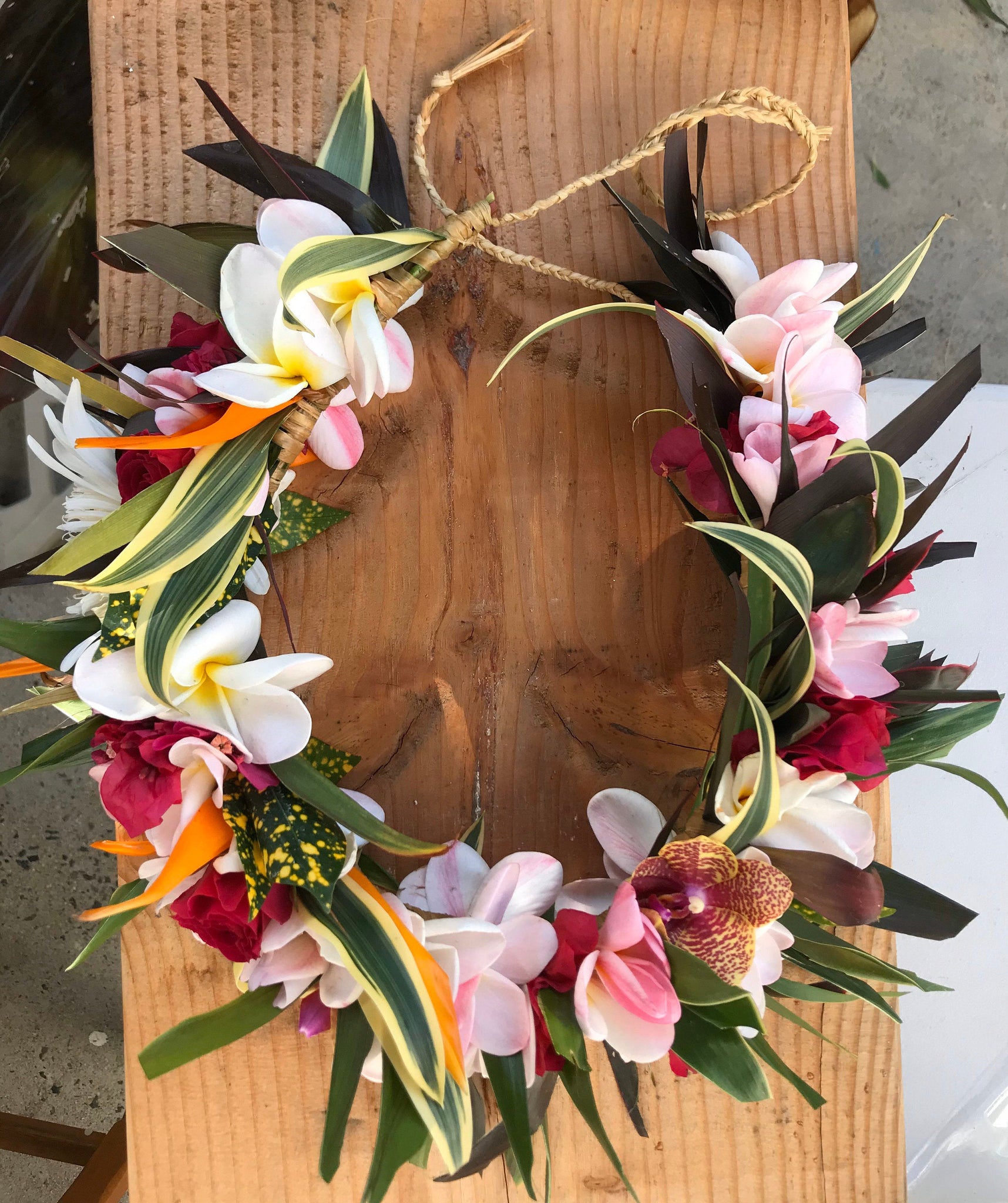 anthurium haku Melia - Island Style Haku Lei